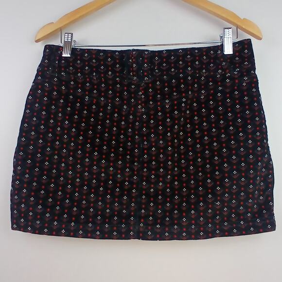 Free People We The Free Size 29 (6-8) Joani Corduroy Mini Skirt In Black - Picture 5 of 7
